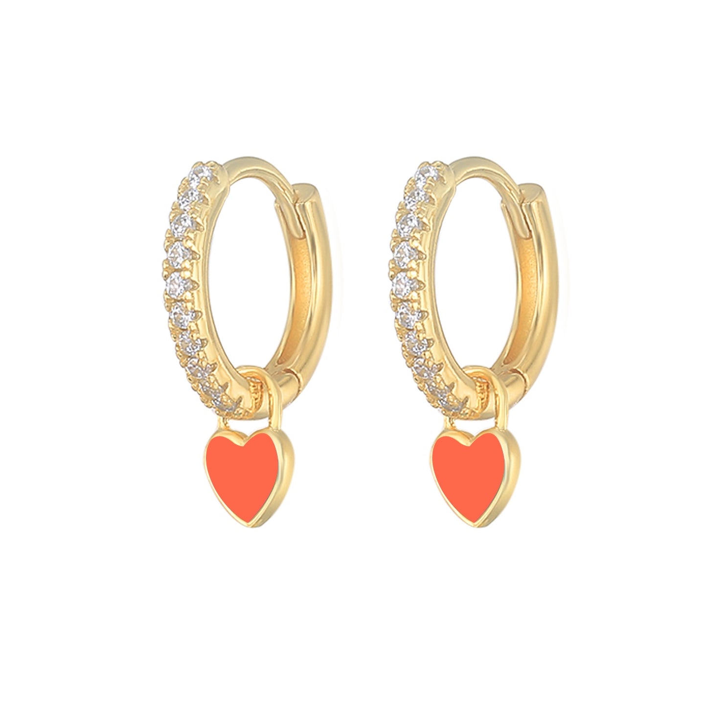 Ohrringe ''Colorful Hearts'' / 925 Sterling Silber