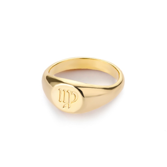 Sternzeichen Edelstahl-Ring in Gold und Silber
