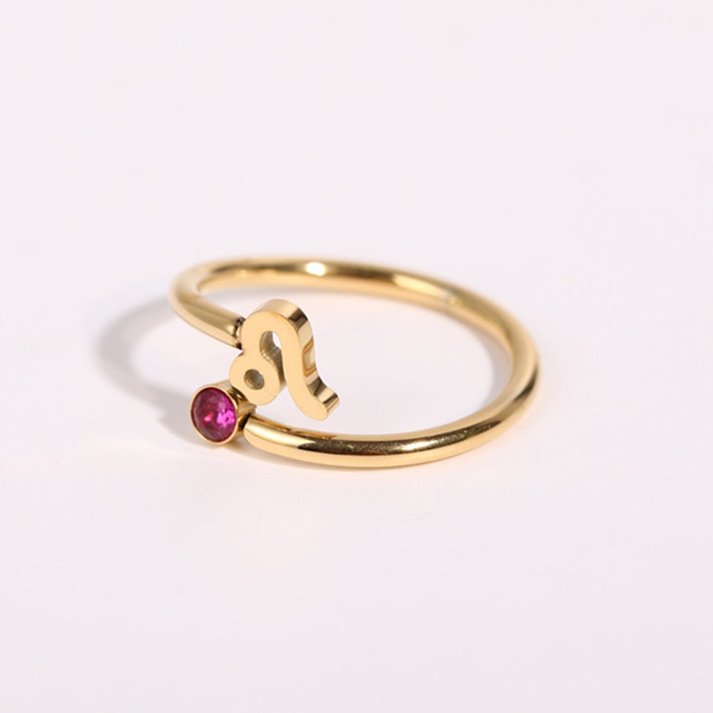 Ring ''Zodiac Love'' / Edelstahl