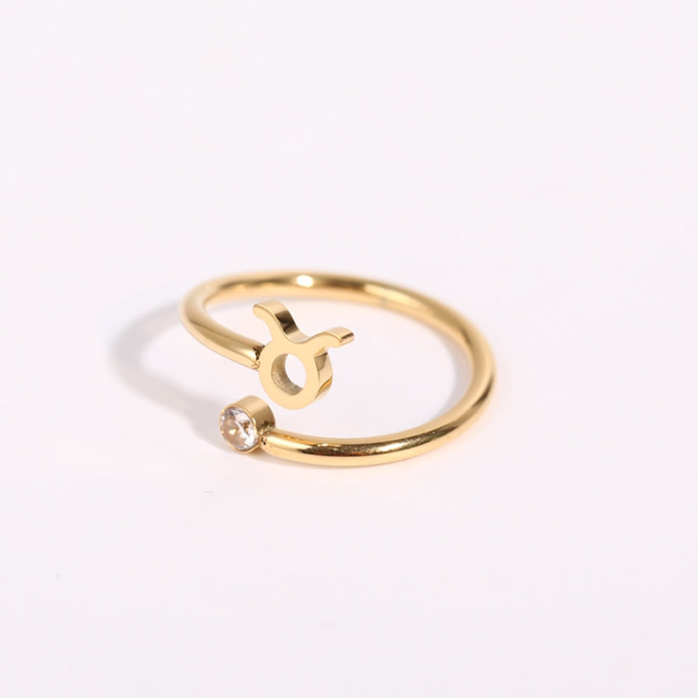 Ring ''Zodiac Love'' / Edelstahl