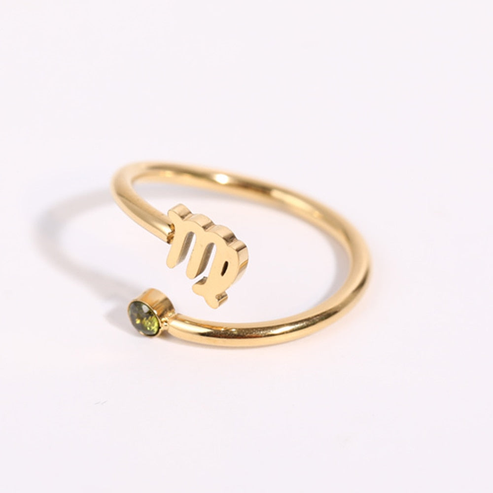 Ring ''Zodiac Love'' / Edelstahl