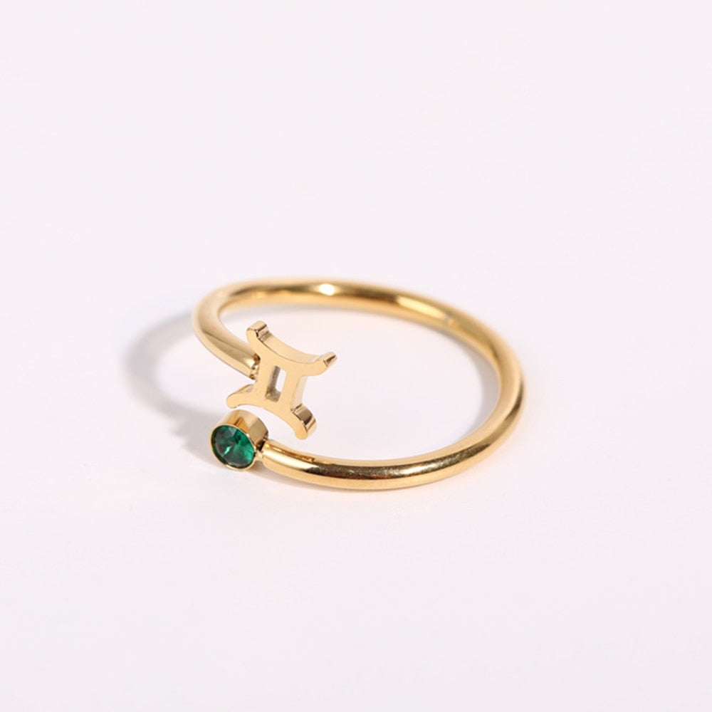 Ring ''Zodiac Love'' / Edelstahl