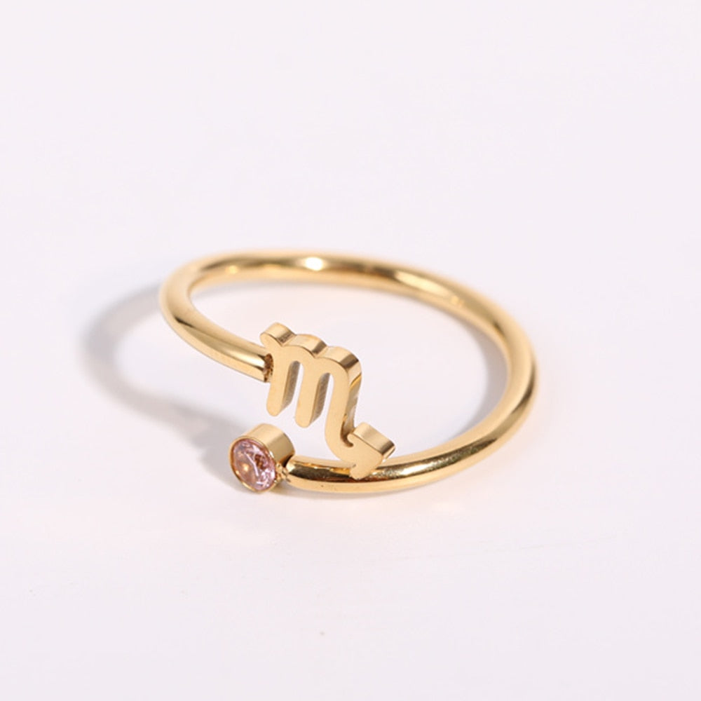 Ring ''Zodiac Love'' / Edelstahl