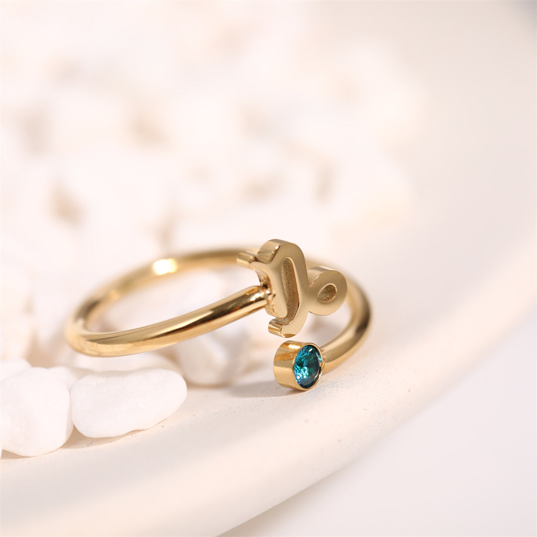 Ring ''Zodiac Love'' / Edelstahl