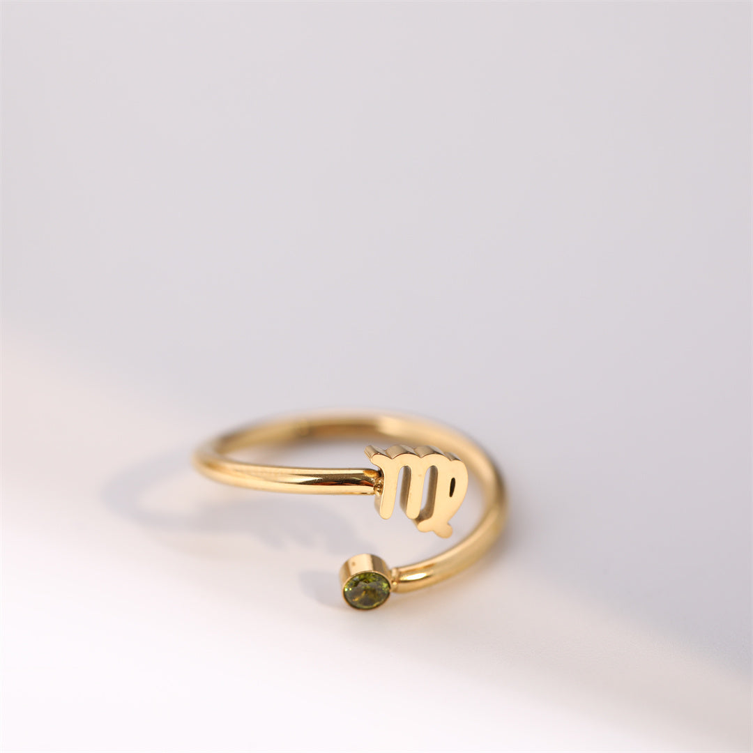 Ring ''Zodiac Love'' / Edelstahl