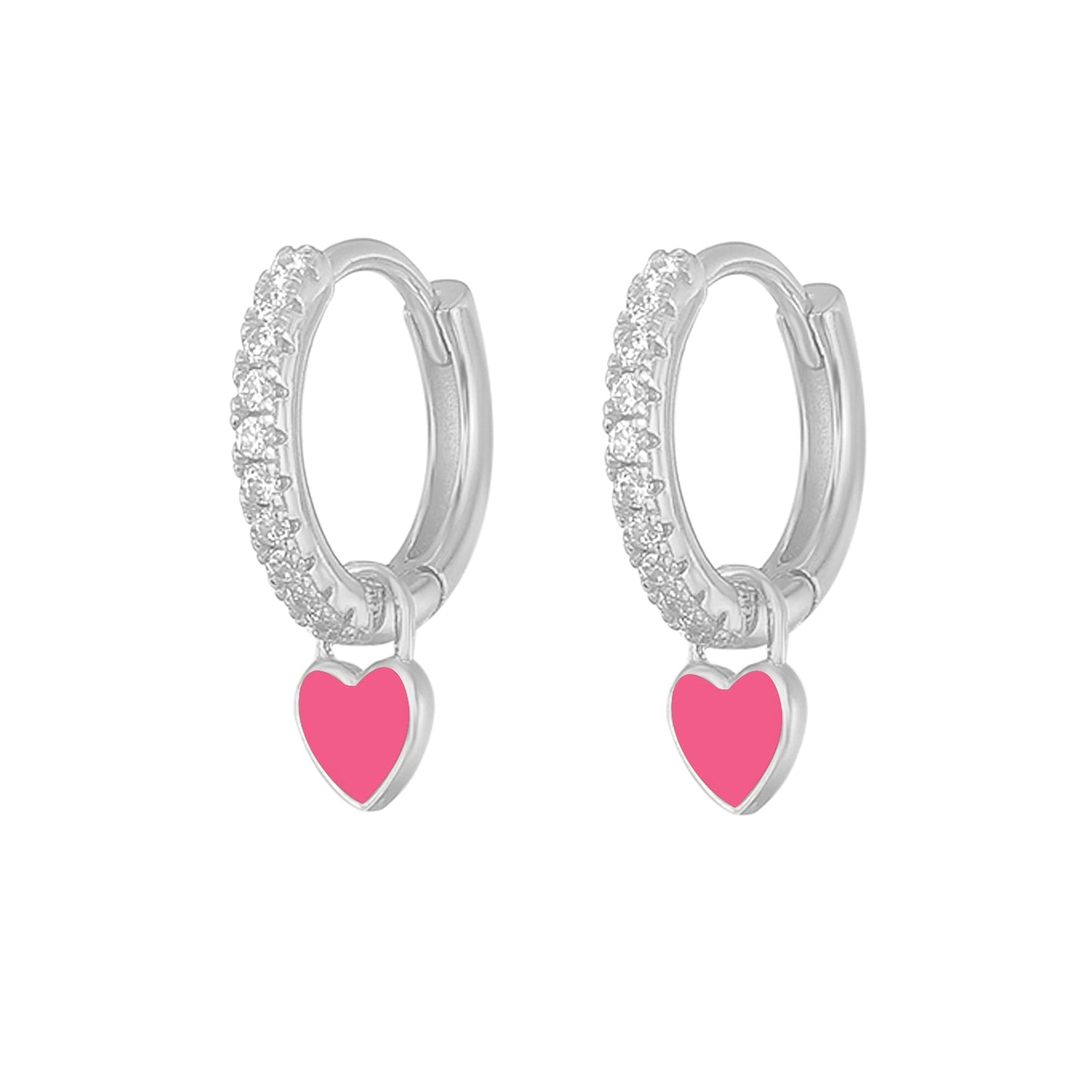 Ohrringe ''Colorful Hearts'' / 925 Sterling Silber