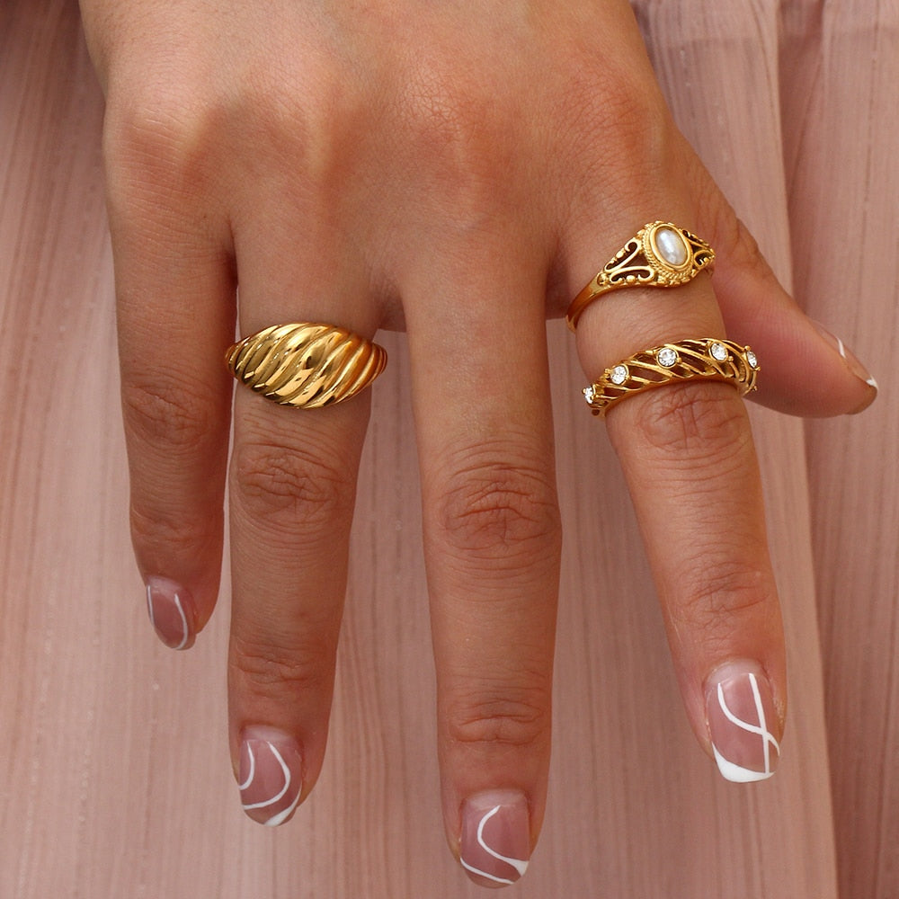 Ringe ''Royal'' / Edelstahl