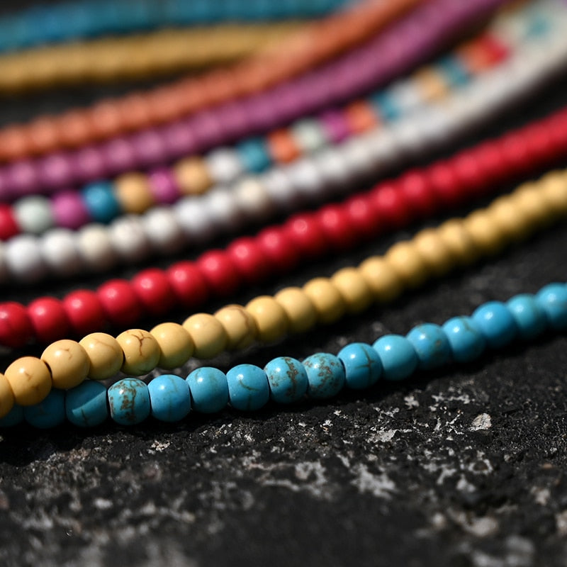 Kette ''Soft Pearl Multicolor'' / Edelstahl