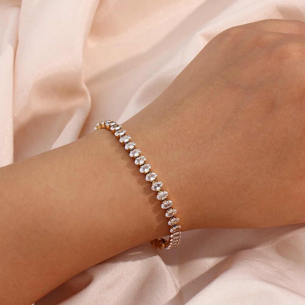 Armband ''Crystal'' / Edelstahl