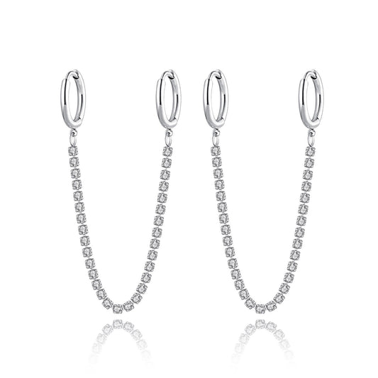 Ohrring ''Shiney Hoops'' / Edelstahl