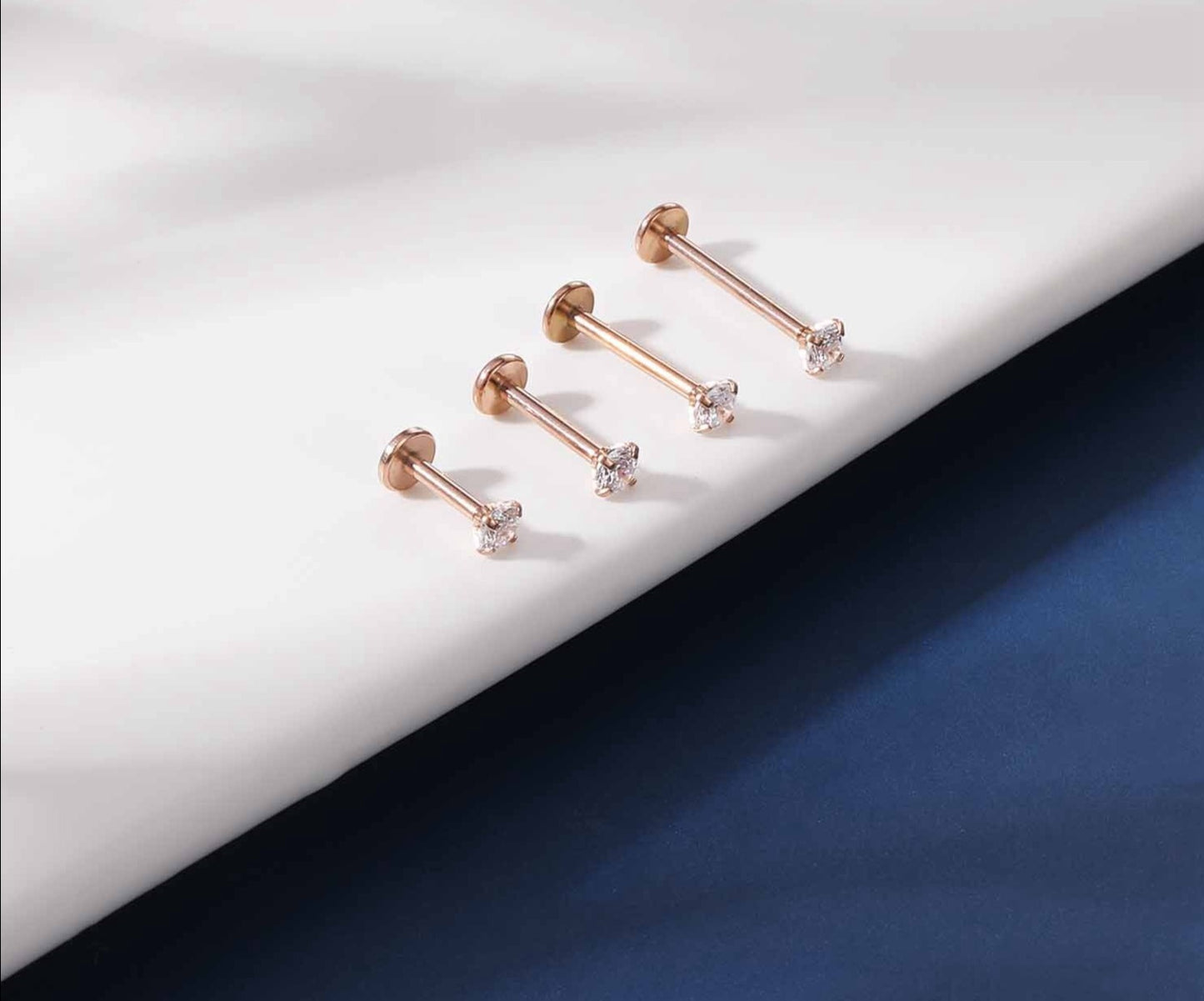 Conch & Helix Piercing Sets in Gold und Rose Gold / Edelstahl