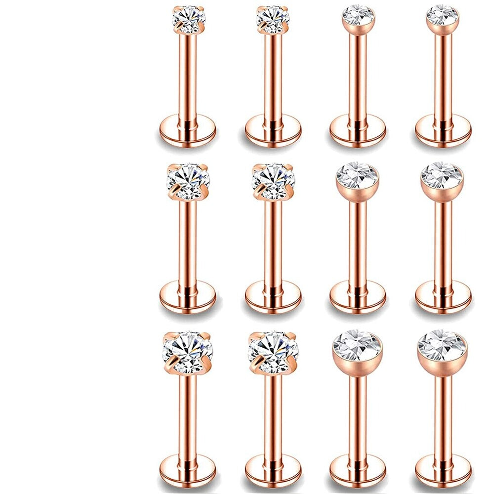 Conch & Helix Piercing Sets in Gold und Rose Gold / Edelstahl