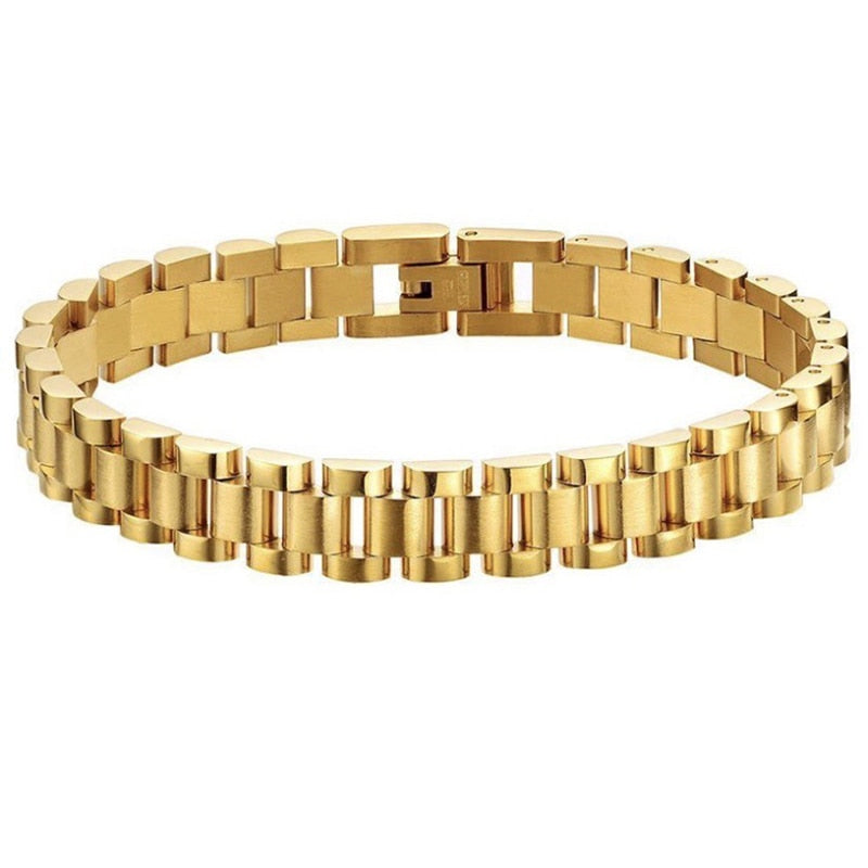 Goldener Edelstahl Armreif ''Classy Girl'' 18k Vergoldet