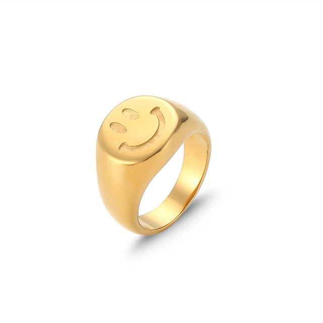 Ringe ''Smiley'' / Edelstahl