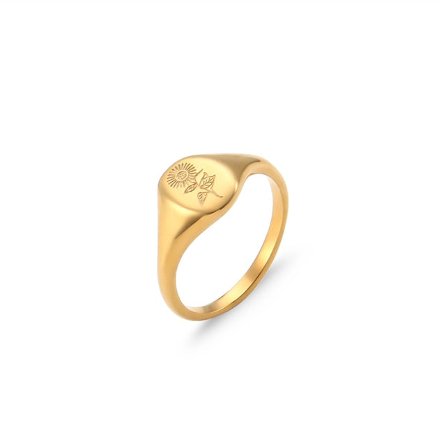 Ringe ''Wildflower'' / Edelstahl