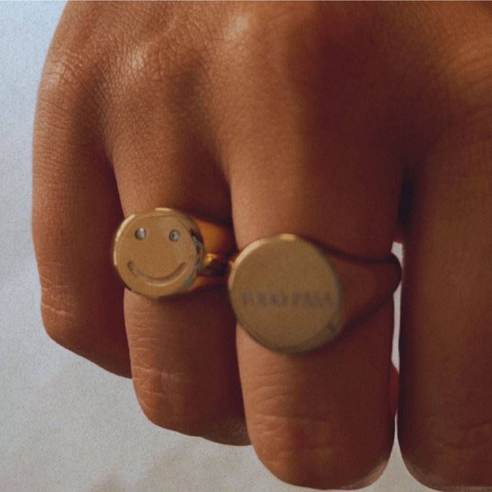 Ringe ''Smiley'' / Edelstahl