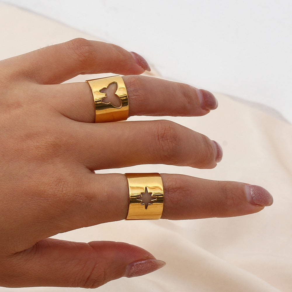 Ringe ''Queen'' / Edelstahl