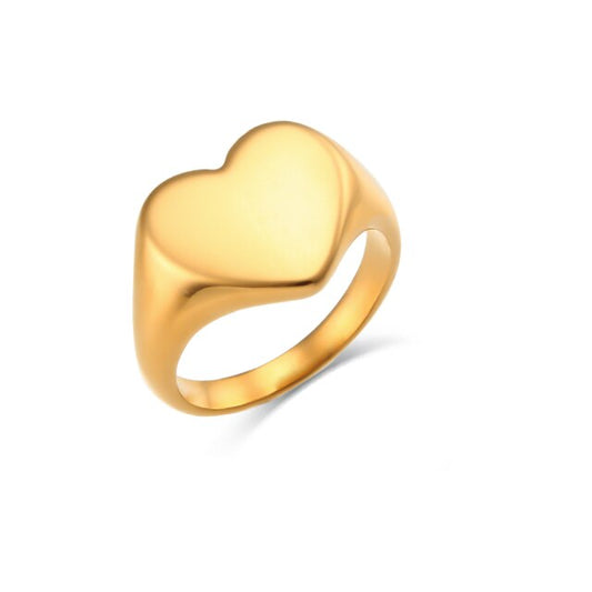 Ring ''Heart'' / Edelstahl