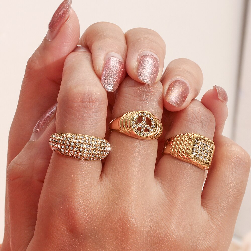 Ringe ''Glamorous'' / Edelstahl