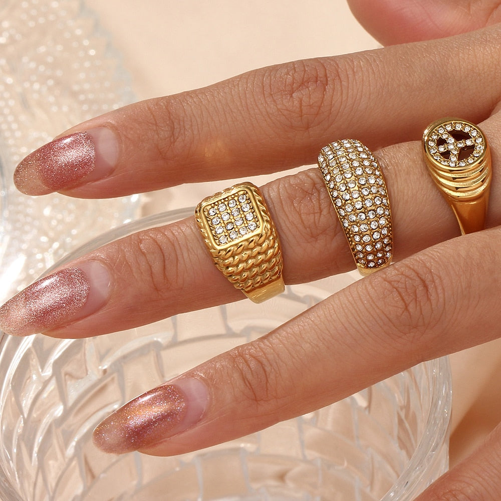 Ringe ''Glamorous'' / Edelstahl