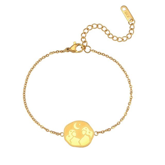 Armband ''Golden Zodiac'' / Edelstahl