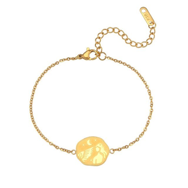 Armband ''Golden Zodiac'' / Edelstahl