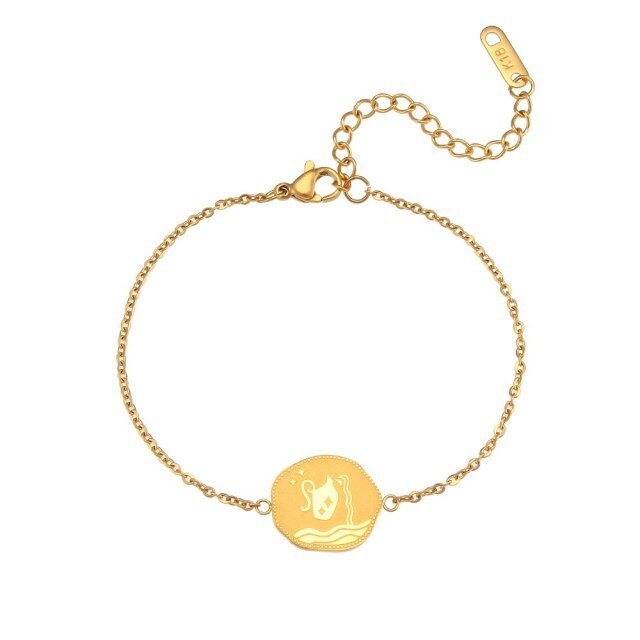 Armband ''Golden Zodiac'' / Edelstahl