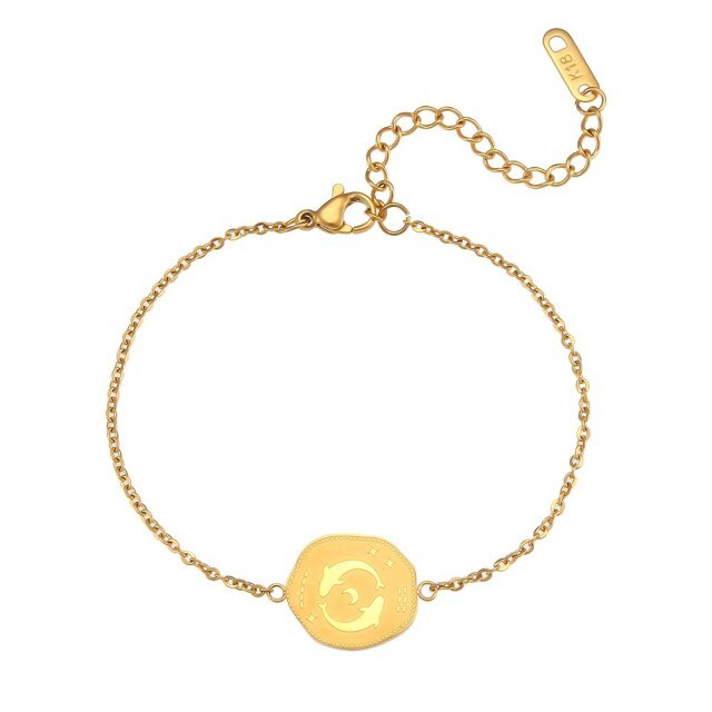 Armband ''Golden Zodiac'' / Edelstahl