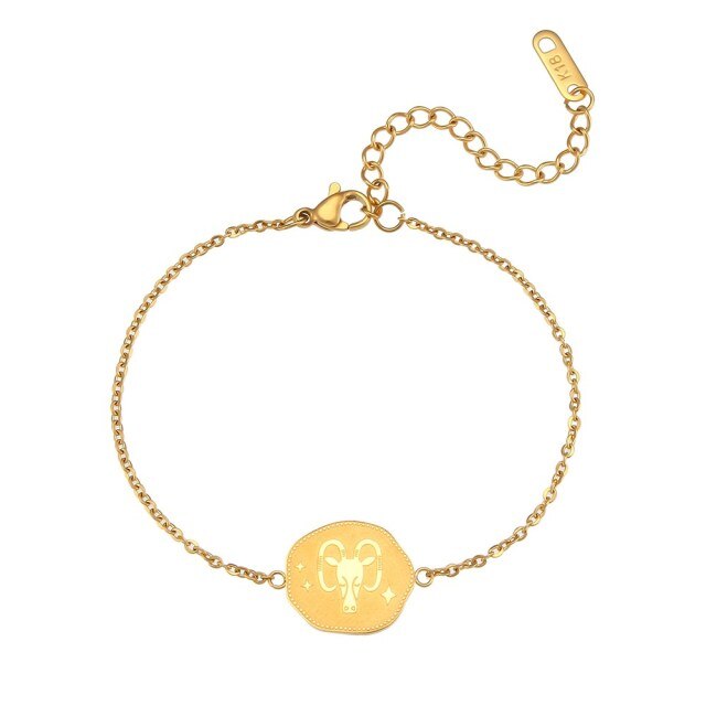 Armband ''Golden Zodiac'' / Edelstahl